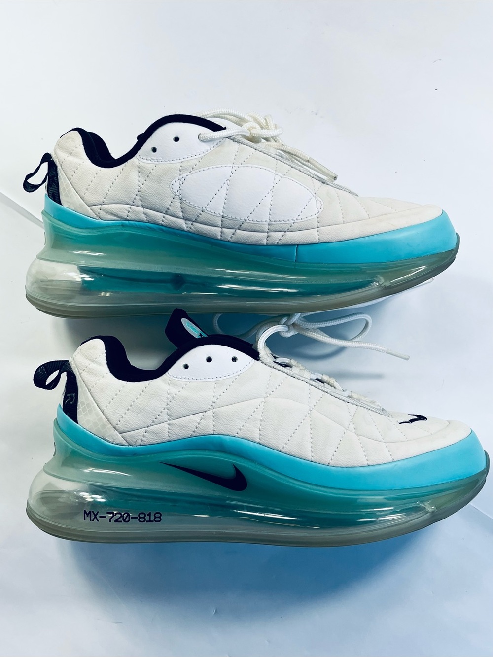 Nike Air Max MX-720-818 White Aqua Teal Platinum CK2607-001 Women’s 8.5 Sneakers - Picture 2 of 15
